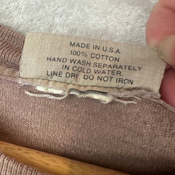 Michael Stars L Tee Americaine T Shirt Brown One Size Fits All Cotton - Picture 4 of 9